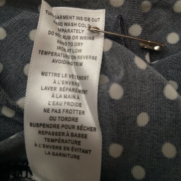 Cleo Ladies Navy & White Polka Dot Dress - Picture 5 of 7